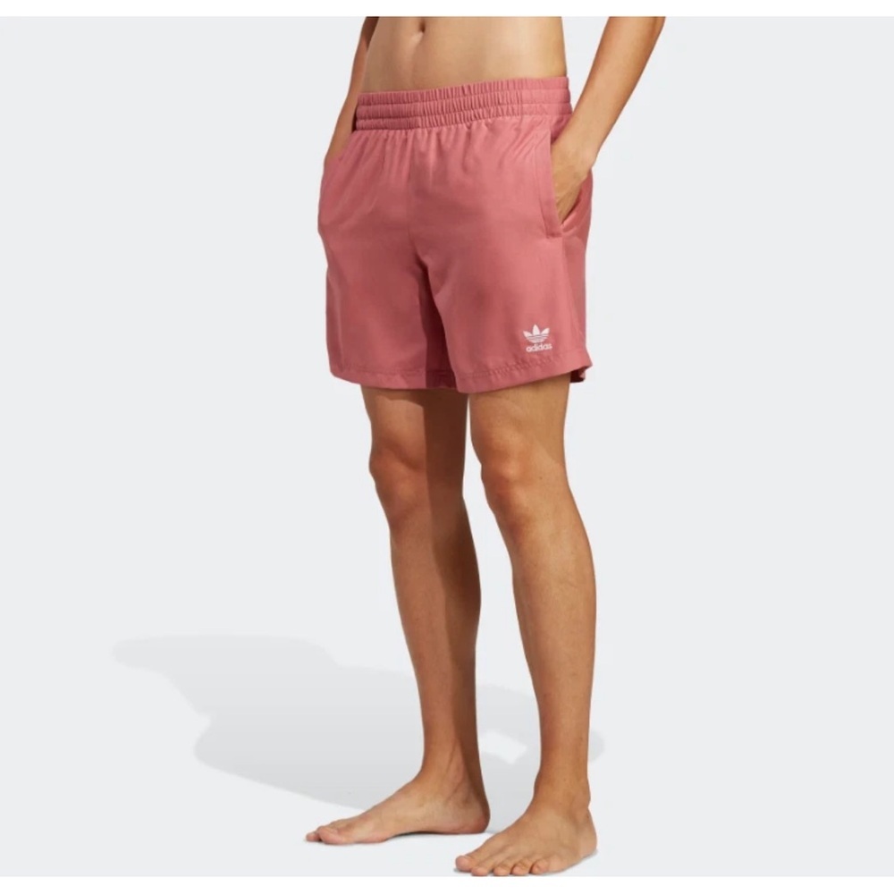 Adidas Pink and Burgundy Sports Shorts